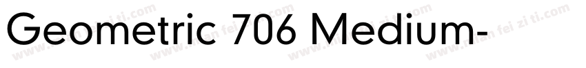 Geometric 706 Medium字体转换